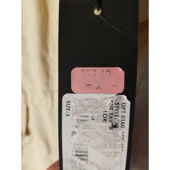 NWT Women's gianni bini Jean Jacket, Small, Cream Ivory, Trucker 100% Cotton - Picture 6 of 7